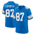 D.Lions #87 Sam LaPorta Player Blue Alternate Home Game Odoa Stitched Jerseys