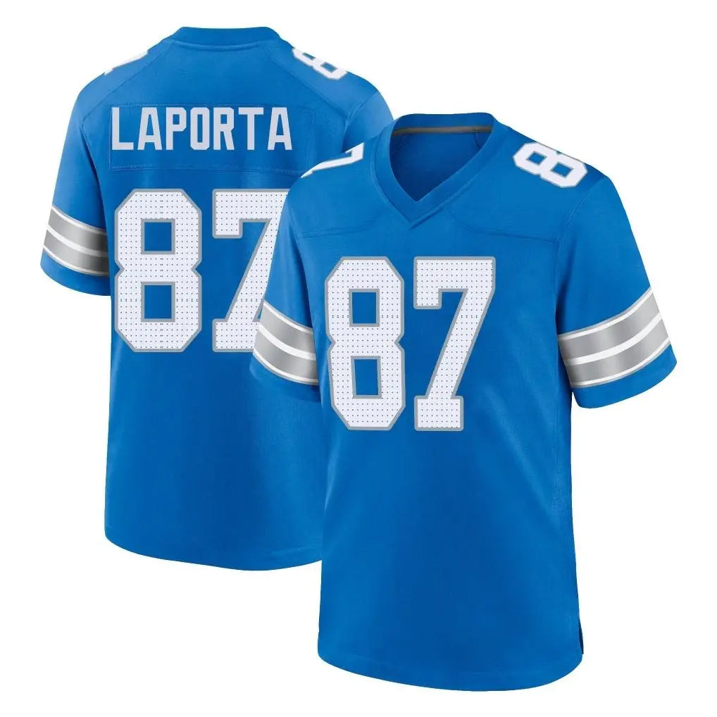D.Lions #87 Sam LaPorta Player Blue Alternate Home Game Odoa Stitched Jerseys