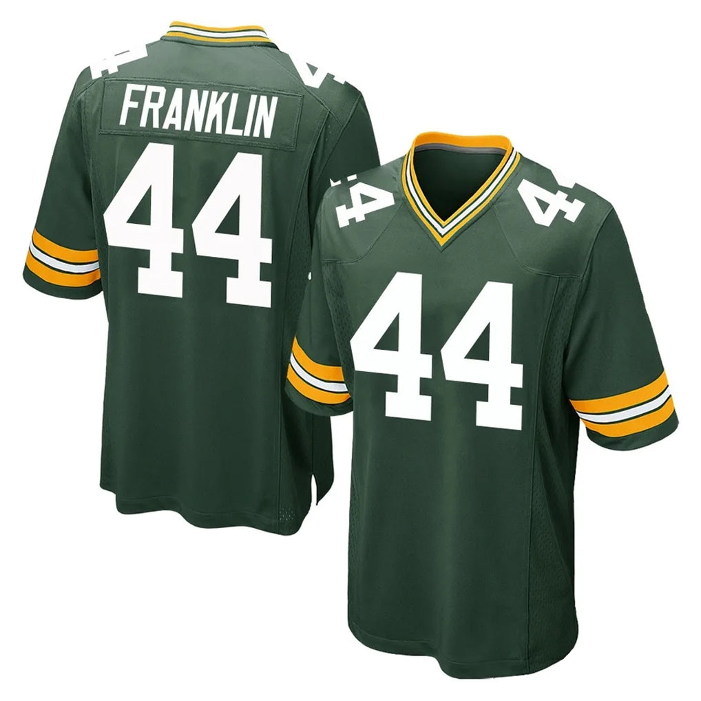 GB.Packers #44 Zaire Franklin Player Green Home Game Odoa Stitched Jerseys