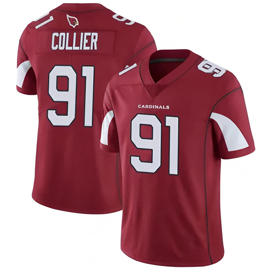 A.Cardinals #91 L.J. Collier Player Cardinal Vapor Untouchable Limited Odoa Stitched Jerseys