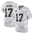 KC.Chiefs #17 Alohi Gilman Player Arctic Camo Salute To Service Limited Game Odoa Stitched Jerseys