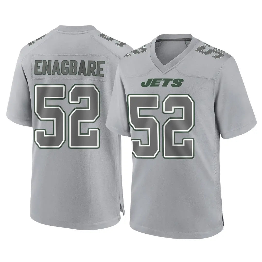 NY.Jets #52 Kingsley Enagbare Player Gray Limited Atmosphere Fashion Home Game Odoa Stitched Jerseys