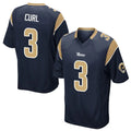 LA.Rams #3 Kam Curl Player Navy Home Game Odoa Stitched Jerseys