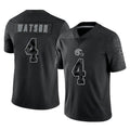 C.Browns #4 Deshaun Watson Player Black Reflective Home Game Odoa Stitched Jerseys
