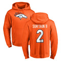 D.Broncos #2 Pat Surtain II Player Orange Pullover Hoodie Limited Odoa Stitched Jerseys