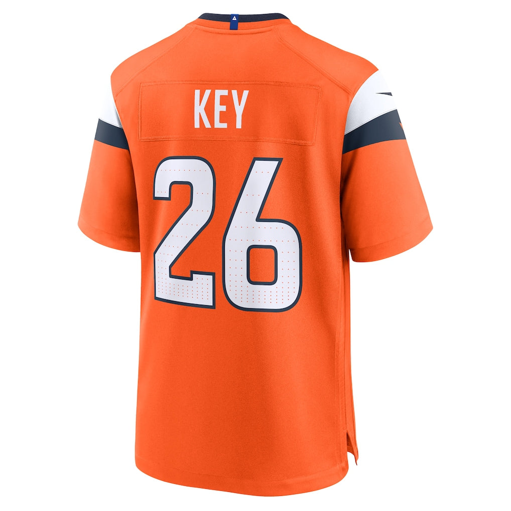 Odoa D.Broncos #26 Devon Key Orange Team Game Jersey