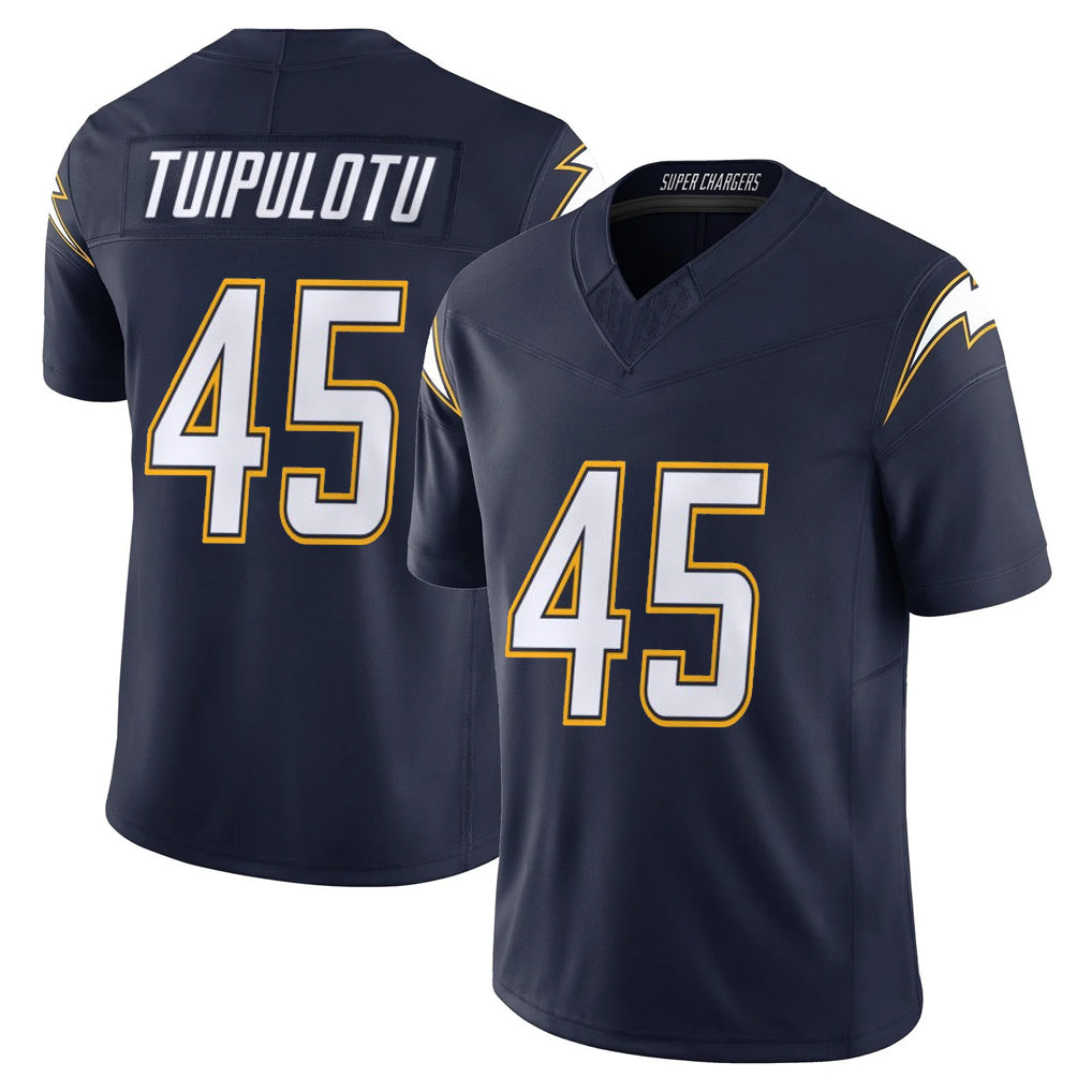 LA.Chargers #45 Tuli Tuipulotu Player Navy Vapor F.U.S.E. Limited Home Game Odoa Stitched Jerseys