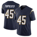 LA.Chargers #45 Tuli Tuipulotu Player Navy Vapor F.U.S.E. Limited Home Game Odoa Stitched Jerseys