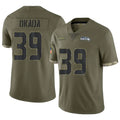 S.Seahawks #39 Ty Okada Player Olive Limited Salute To Service Home Game Odoa Stitched Jerseys