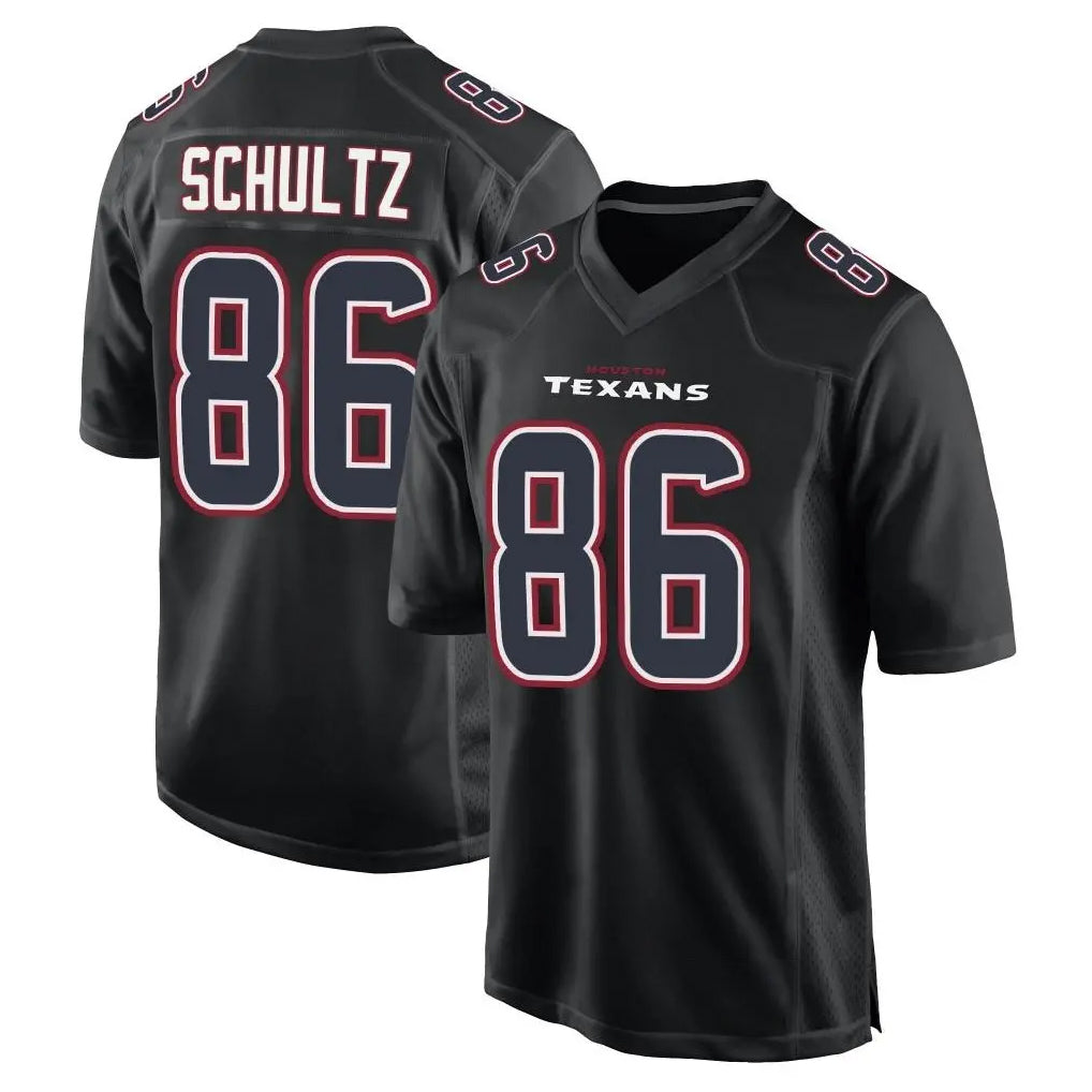 H.Texans #86 Dalton Schultz Player Black Fashion Home Game Odoa Stitched Jerseys