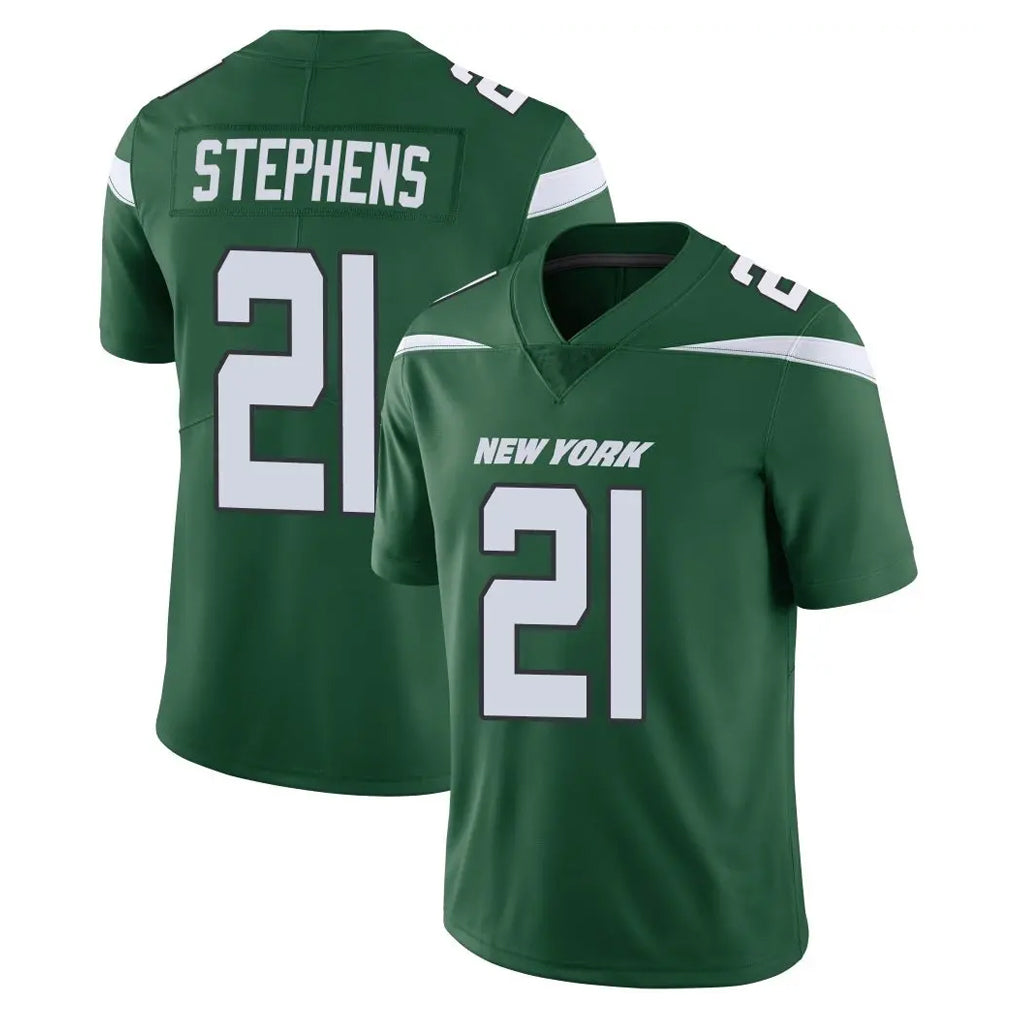 NY.Jets #21 Brandon Stephens Player Green Limited Vapor Home Game Odoa Stitched Jerseys