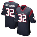 H.Texans #32 David Montgomery Player Navy Home Game Odoa Stitched Jerseys