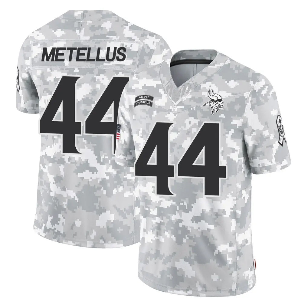 M.Vikings #44 Josh Metellus Player Arctic Camo Salute To Service Limited Game Odoa Stitched Jerseys