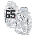 KC.Chiefs #65 Trey Smith Player Arctic Camo Salute to Service Hoodies Limited Game Odoa Stitched Jerseys