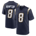 LA.Chargers #8 Omarion Hampton Player Navy Alternate Home Game Odoa Stitched Jerseys