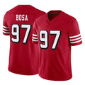 SF.49ers #97 Nick Bosa Player Red Limited Alternate Vapor F.U.S.E. Home Game Odoa Stitched Jerseys