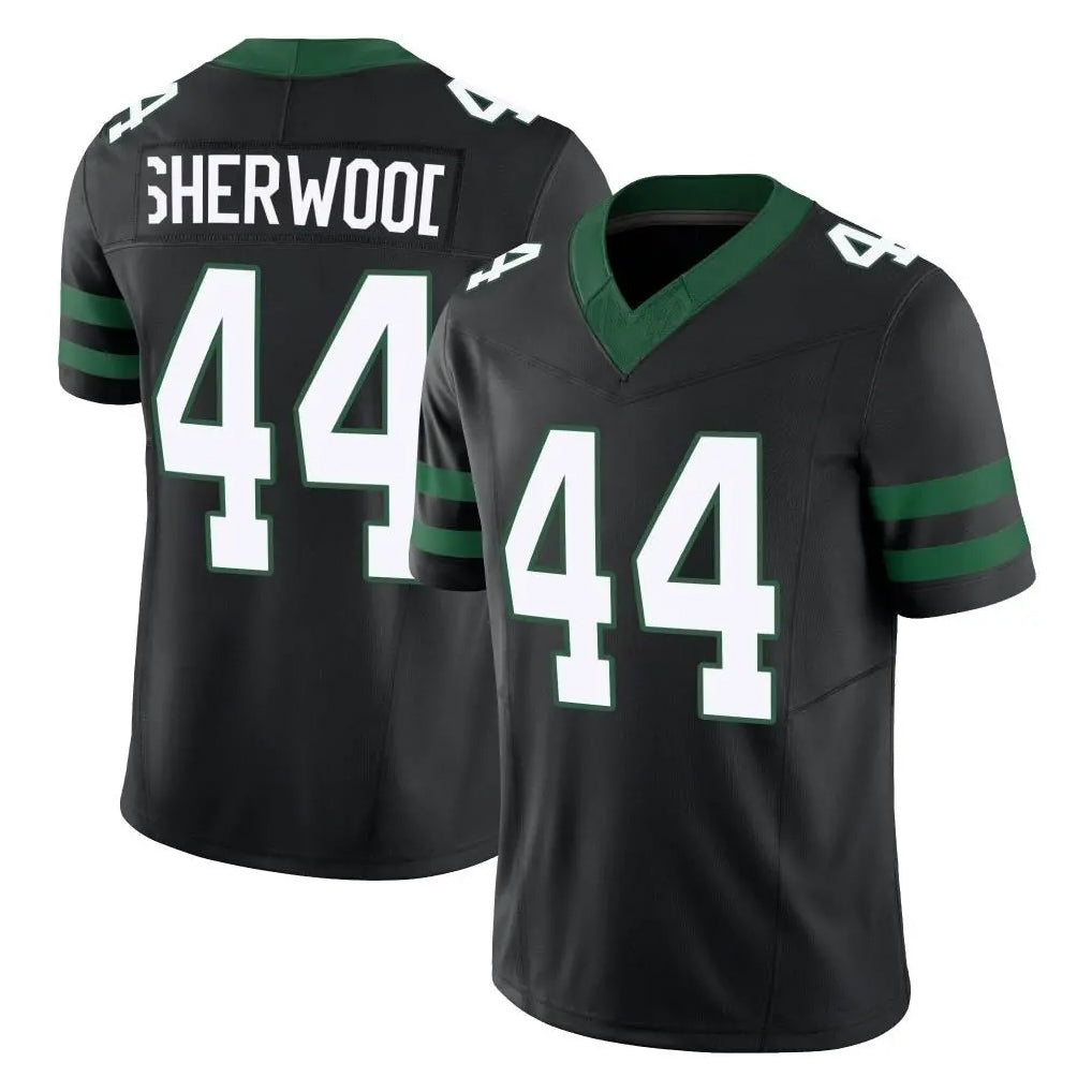 NY.Jets #44 Jamien Sherwood Player Black Limited Legacy Vapor F.U.S.E. Home Game Odoa Stitched Jerseys