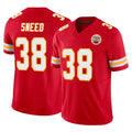 KC.Chiefs #38 L'Jarius Sneed Player Red Limited Vapor F.U.S.E. Home Game Stitched Jerseys