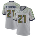 S.Seahawks #21 Devon Witherspoon Player Grey 2025 Rivalries Collection Home Game Odoa Stitched Jerseys