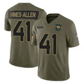 J.Jaguars #41 Josh Hines-Allen Player Olive 2025 Salute To Service Limited Game Odoa Stitched Jerseys