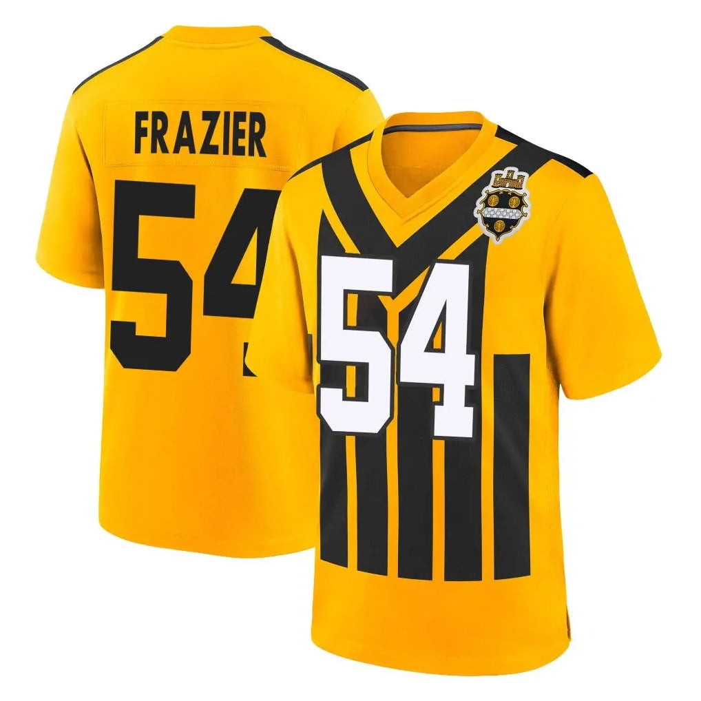 P.Steelers #54 Zach Frazier Player Gold Limited 1933 Throwback Home Game Odoa Stitched Jerseys