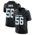 NY.Jets #56 Demario Davis Player Stealth Black Limited Vapor Home Game Odoa Stitched Jerseys