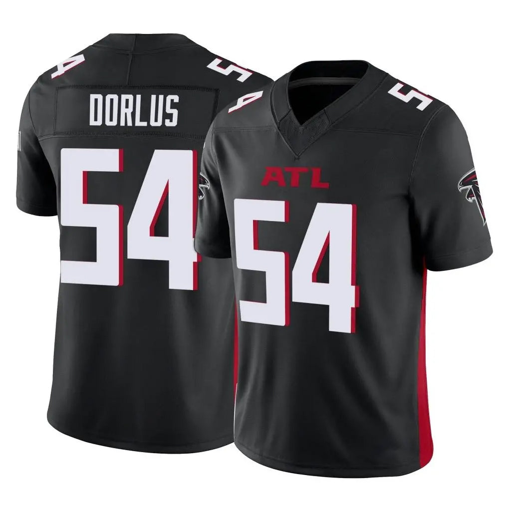 A.Falcons #54 Brandon Dorlus Player Black Vapor F.U.S.E. Limited Home Game Odoa Stitched Jerseys