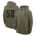 P.Eagles #52 Jonathan Greenard Player Olive Salute to Service Pullover Hoodies Limited Odoa Stitched Jerseys