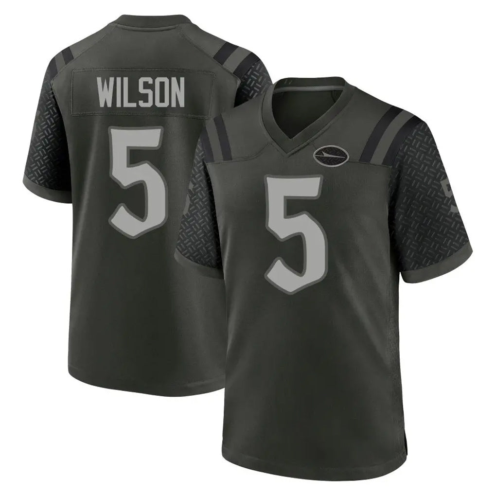 NY.Jets #5 Garrett Wilson Player Green 2025 Rivalries Collection Home Game Odoa Stitched Jerseys