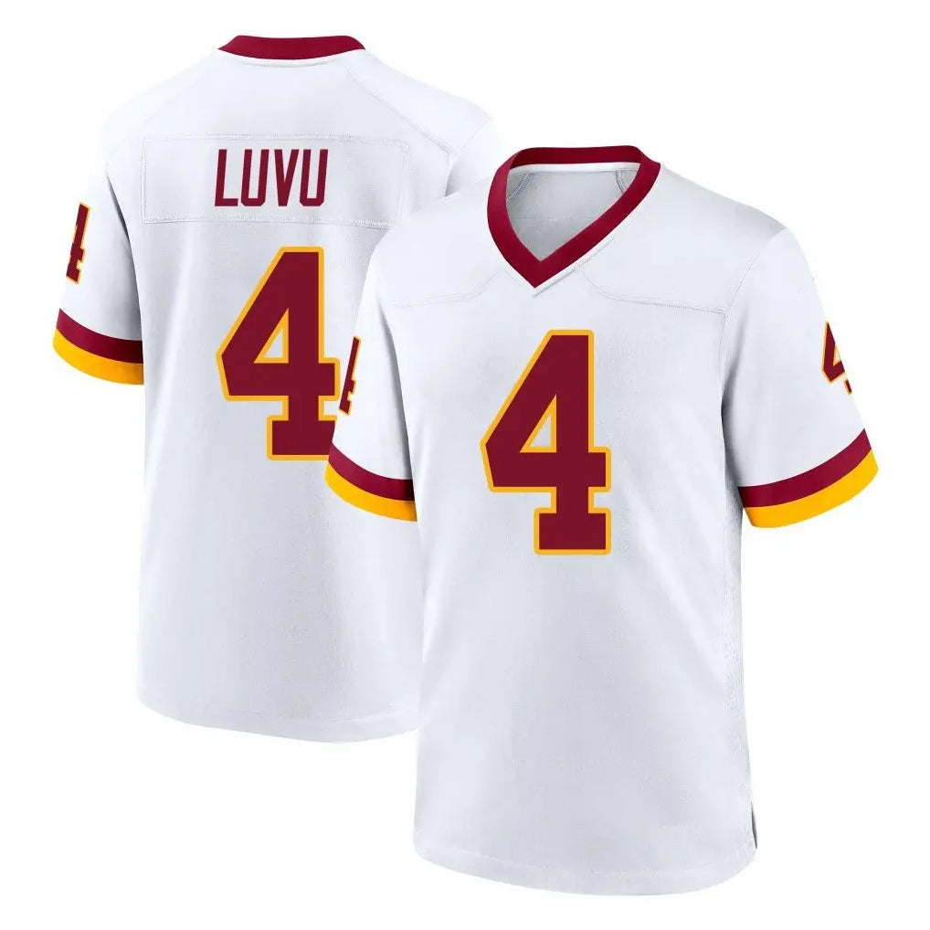 W.Commanders #4 Frankie Luvu Player White Home Game Odoa Stitched Jerseys