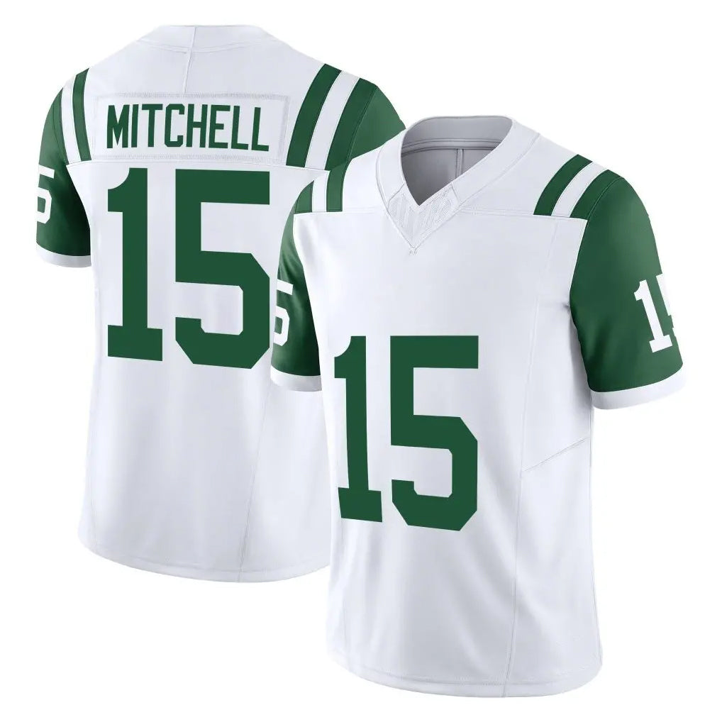 NY.Jets #15 Adonai Mitchell Player White Limited Classic Vapor F.U.S.E. Home Game Odoa Stitched Jerseys