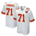KC.Chiefs #71 Josh Simmons Player White Home Game Odoa Stitched Jerseys