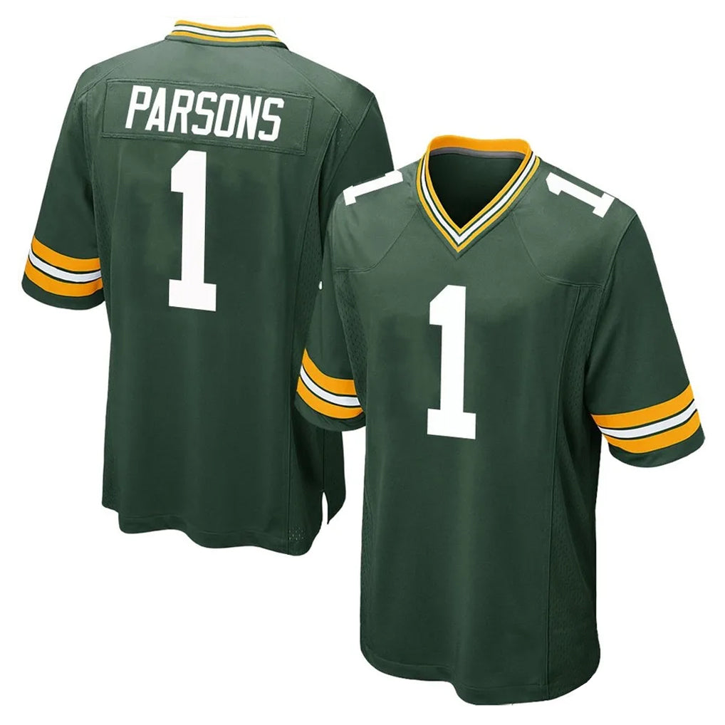 GB.Packers #1 Micah Parsons Player Green Home Game Odoa Stitched Jerseys