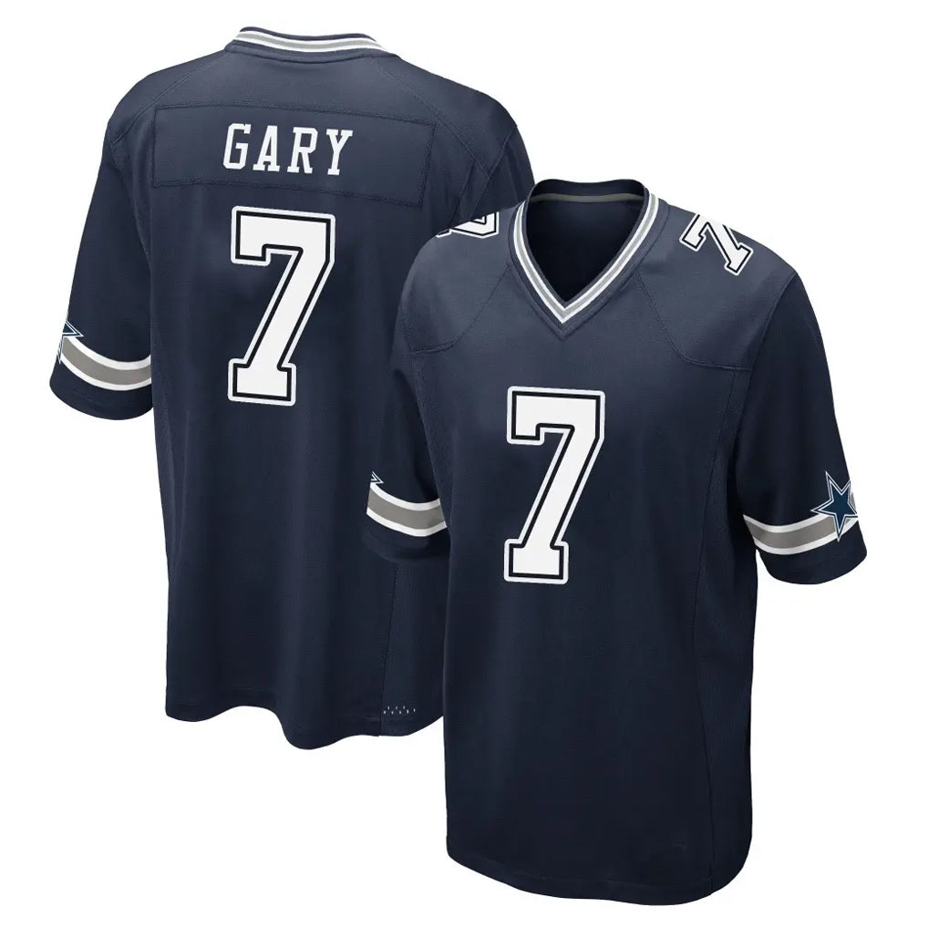 D.Cowboys #7 Rashan Gary Player Navy Home Game Odoa Stitched Jerseys