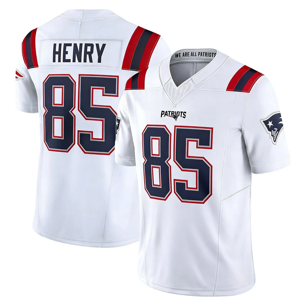 NE.Patriots #85 Hunter Henry Player White Limited Vapor F.U.S.E. Home Game Odoa Stitched Jerseys