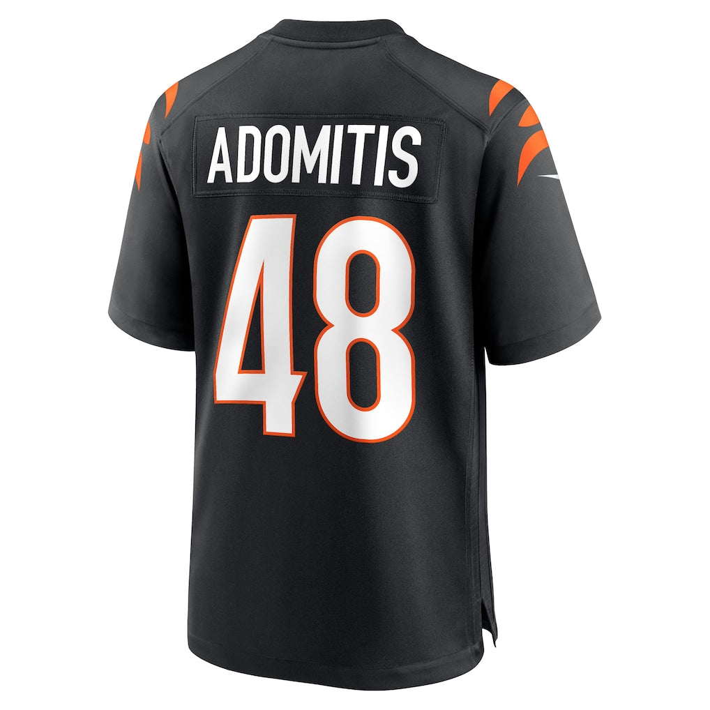 Odoa C.Bengals #48 Cal Adomitis Black Player Game Jersey