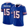B.Bills #15 Greg Rousseau Player Royal Vapor F.U.S.E. Limited Home Game Odoa Stitched Jerseys