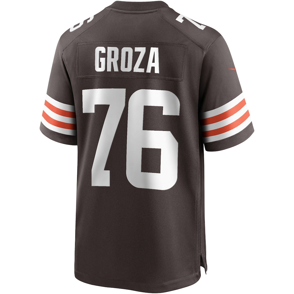 Odoa C.Browns #76 Lou Groza Brown Game Retired Player Jersey