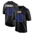 NY.Giants #49 Tremaine Edmunds Player Carbon Fashion Limited Home Game Odoa Stitched Jerseys
