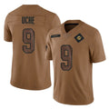 M.Dolphins #9 Joshua Uche Player Brown Salute To Service Limited Odoa Stitched Jerseys