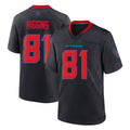 H.Texans #81 Jayden Higgins Player Navy 2nd Alternate Home Game Odoa Stitched Jerseys