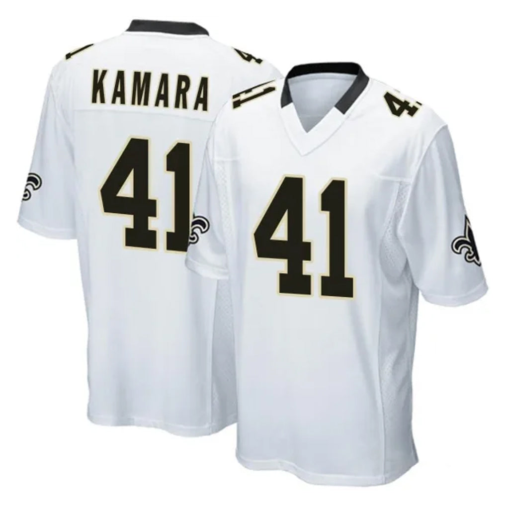 NO.Saints #41 Alvin Kamara Player White Home Game Odoa Stitched Jerseys