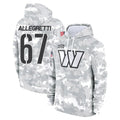 W.Commanders #67 Nick Allegretti Player Arctic Camo Limited Salute to Service Pullover Hoodies Game Odoa Stitched Jerseys