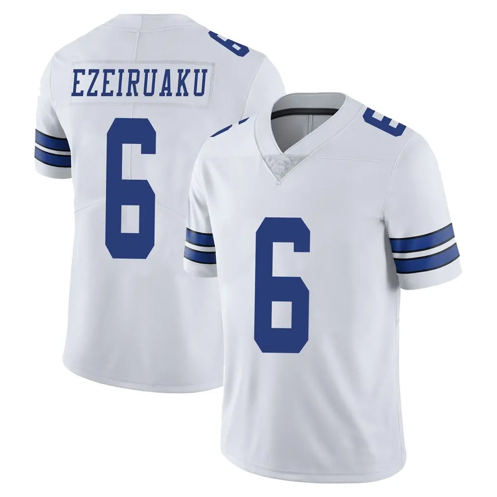 D.Cowboys #6 Donovan Ezeiruaku Player White Vapor Untouchable Limited Home Game Odoa Stitched Jerseys