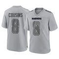 LV.Raiders #8 Kirk Cousins Player Gray Atmosphere Fashion Limited Game Odoa Stitched Jerseys