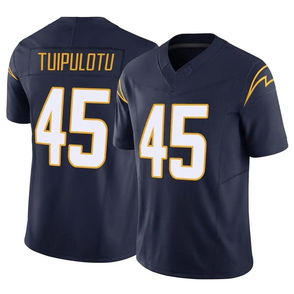 LA.Chargers #45 Tuli Tuipulotu Player Navy Limited Vapor F.U.S.E. Home Game Odoa Stitched Jerseys