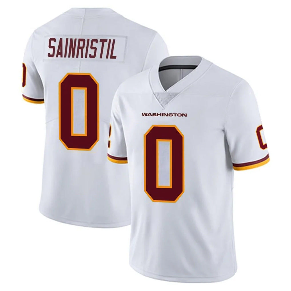 W.Commanders #0 Mike Sainristil Player White Limited Vapor Untouchable Home Game Odoa Stitched Jerseys
