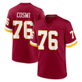 W.Commanders #76 Sam Cosmi Player Burgundy Game Home Odoa Stitched Jerseys