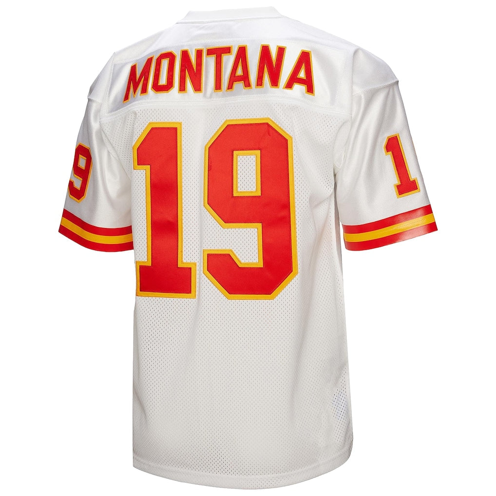 Odoa KC.Chiefs #19 Joe Montana 1994 Mitchell & Ness White Authentic Throwback Retired Player Jersey