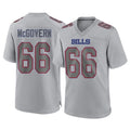 B.Bills #66 Connor McGovern Player Gray Home Game Odoa Stitched Jerseys